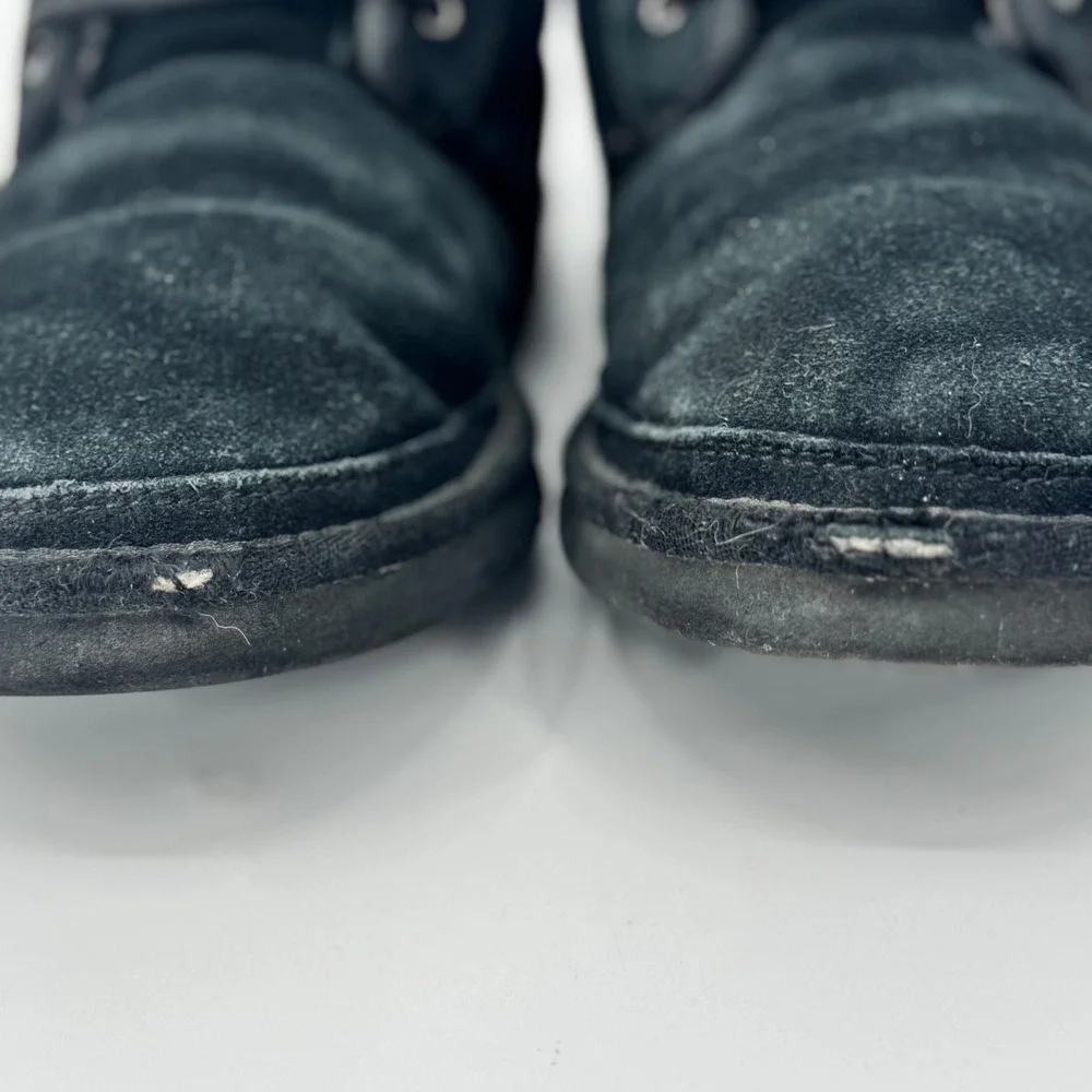 UGG Men's Neumel Chukka Boots Black‎ Suede UGGplush Wool Lining Size 12 Fair